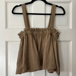 Ozma of California | Brown Linen Convertible Top